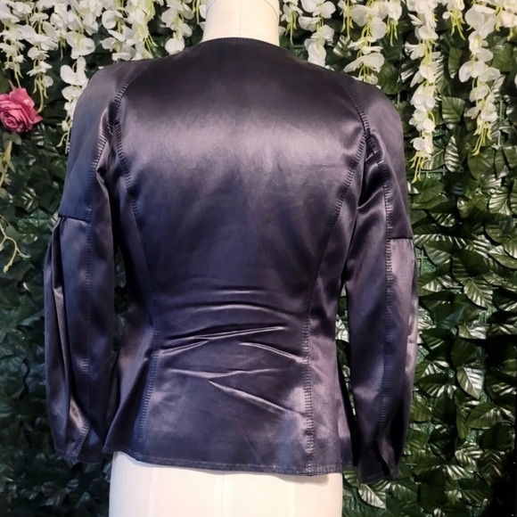 Oscar de la Renta black Silk women’s Set Skirt/Top Size 0. - Picture 4 of 7
